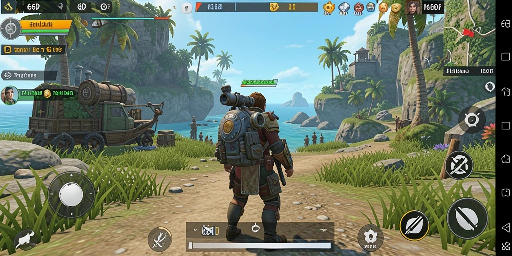 Gameplay seru di dunia terbuka 66D penuh petualangan.