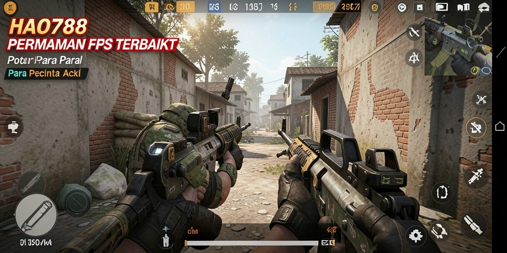 Gameplay HAO788 menampilkan aksi menembak yang mendebarkan dan intens.