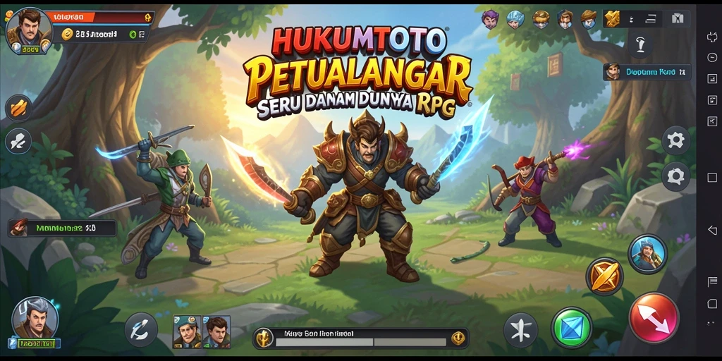 Screenshot gameplay HUKUMTOTO yang menunjukkan aksi mendebarkan.