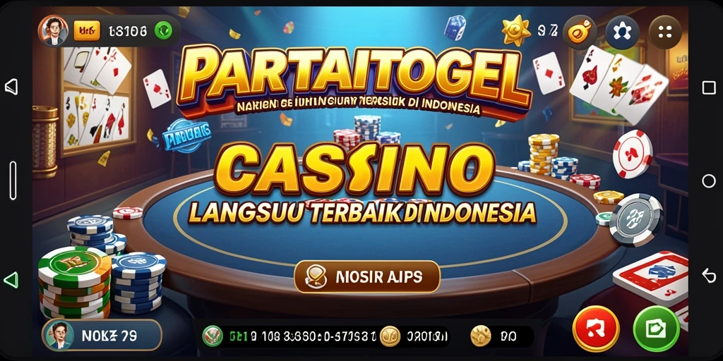Screenshot utama PARTAITOGEL menampilkan gameplay Live Casino yang mendebarkan.