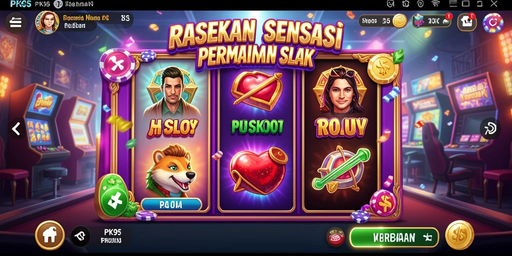 Tampilan gameplay PK95 menampilkan slot yang seru dan menarik.