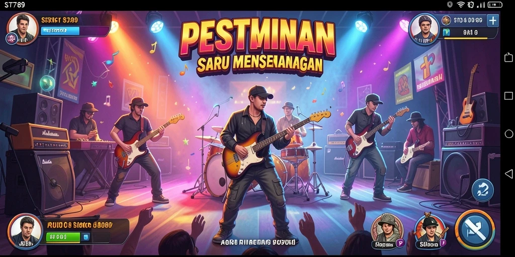 Tampilan gameplay seru dari ST789 dengan berbagai lagu menarik.