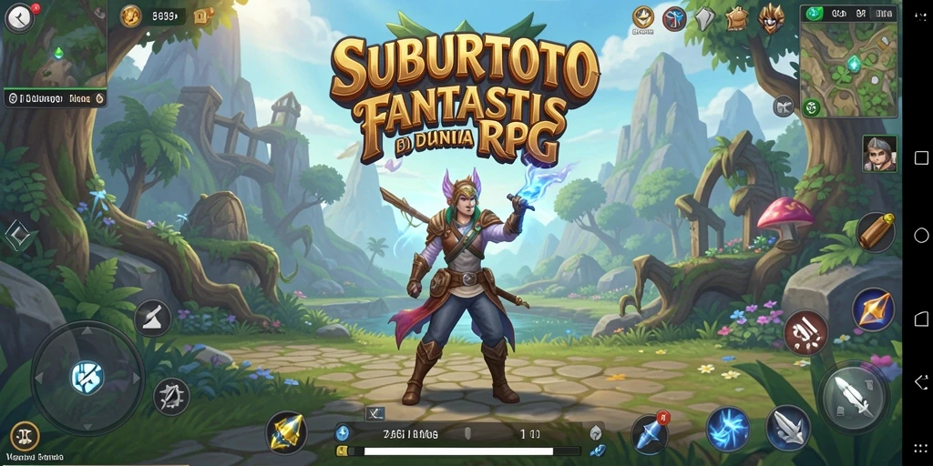 Screenshot SUBURTOTO menampilkan aksi pertempuran RPG yang mendebarkan.