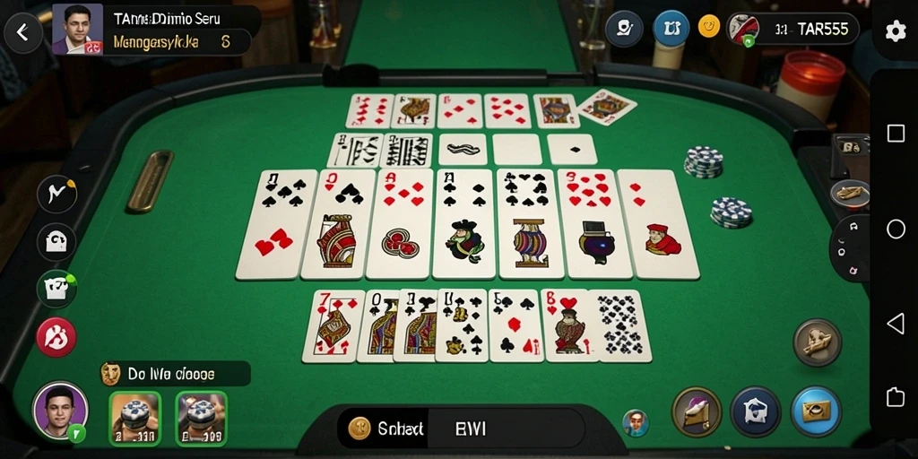 Screenshot gameplay TAR555 menunjukkan momen seru mengalahkan lawan di Domino.